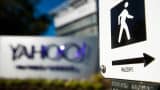 A pedestrian street crossing sign stands at Yahoo! Inc. headquarters in Sunnyvale, California, U.S., on Thursday, Jan. 7, 2016. Yahoo! Inc.