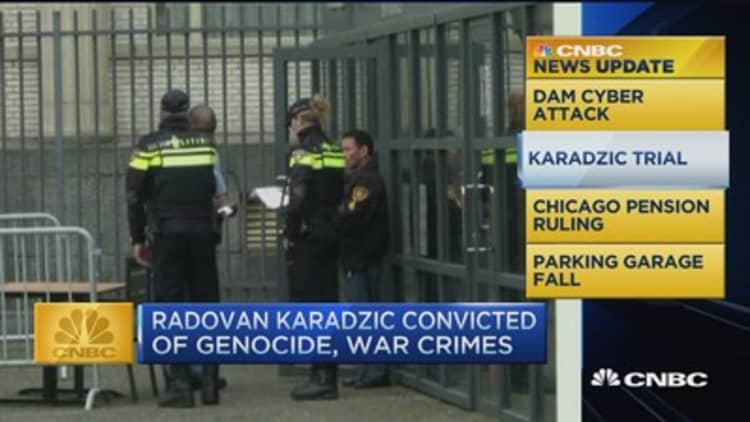 CNBC update: Karadzic convicted of genocide, war crimes