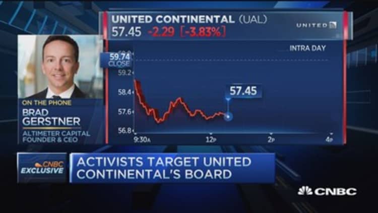 United Airlines activist on the record