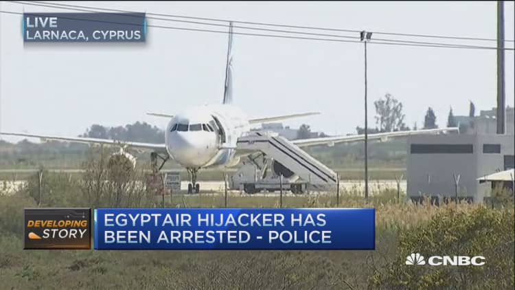 EgyptAir hijacker arrested