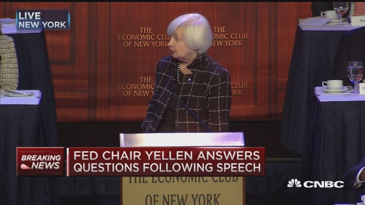 Yellen on risks to US economy