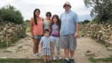 Justin McCurry with family on vacation in Mexico.