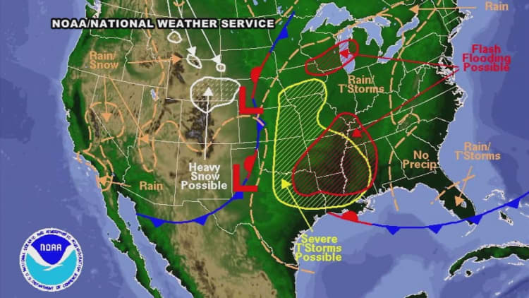 Spring storm to hit Central US