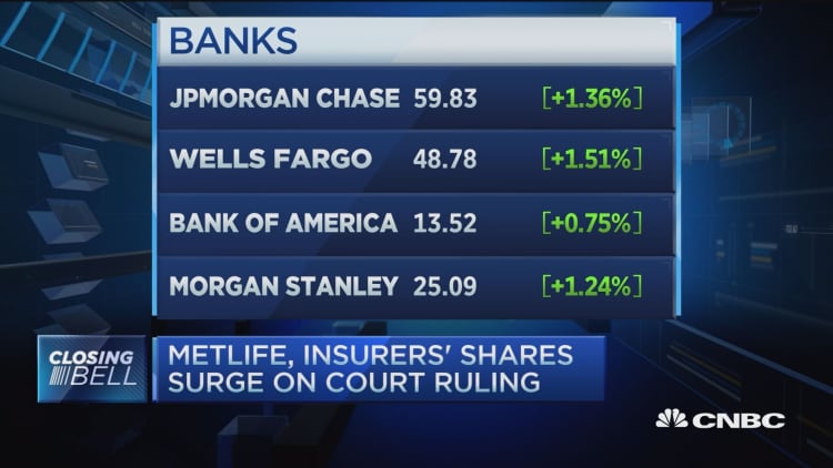 MetLife, insurers' shares surge