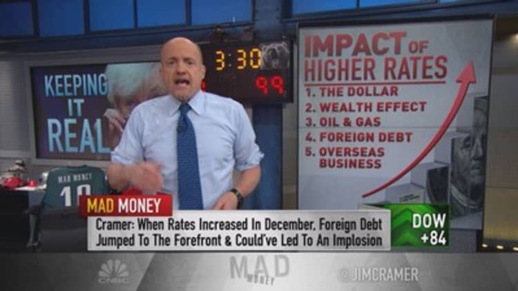 Cramer: The impact of higher rates