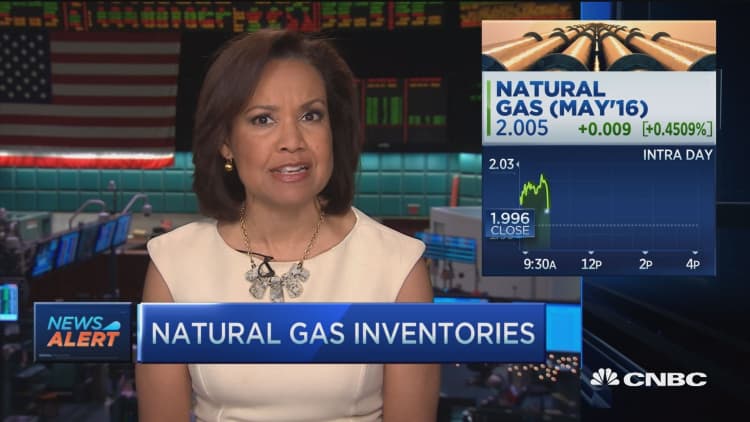 Nat gas inventories down 25B cubic ft