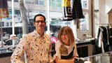 Garmentory CEO John Scrofano and Jill Donnelly, owner of Baby & Co., a clothing boutique in Seattle