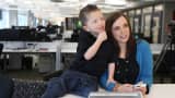 Tammy Bowers, CEO of LionHeart Innovations, with her son Landen “Lion” Bowers. LionHeart is a medical collaboration app that enables caregivers to seamlessly keep track of medications and other needs.