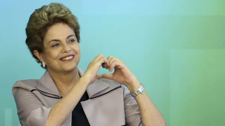 Brazil's President Dilma suspended