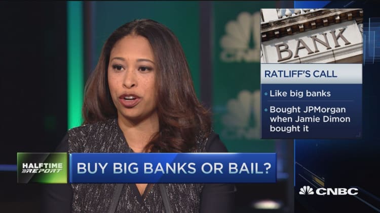 Buy big banks or bail?