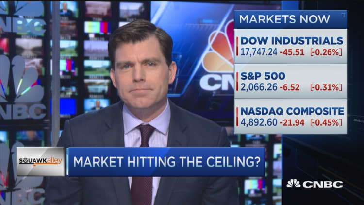 Market hitting the ceiling?