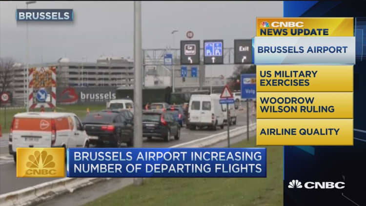 CNBC update: Brussels airport increases departing flights
