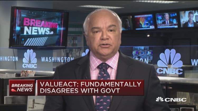 ValueAct: Fundamentally disagrees with government