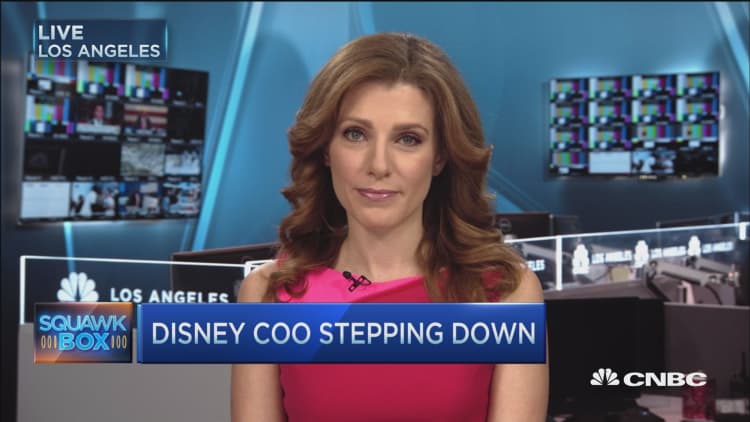 Disney COO Staggs to step down May 6th