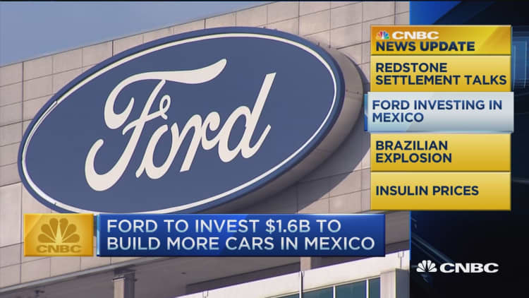 CNBC update: Ford investing in Mexico