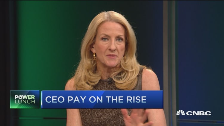 CEO pay on the rise