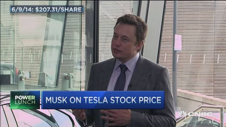 Elon Musk: 'Probably unwise' to short Tesla stock