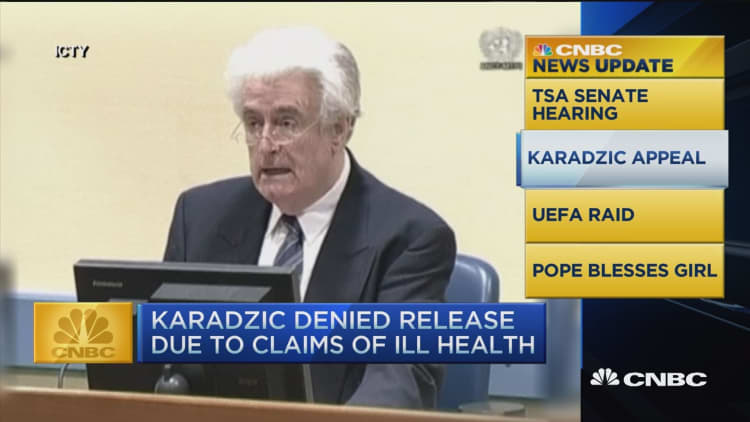 CNBC update: Karadzic appeal