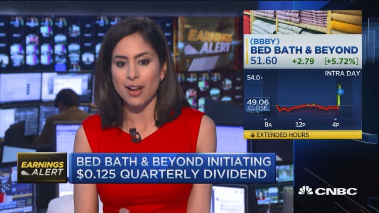 Strong beats for Bed Bath & Beyond