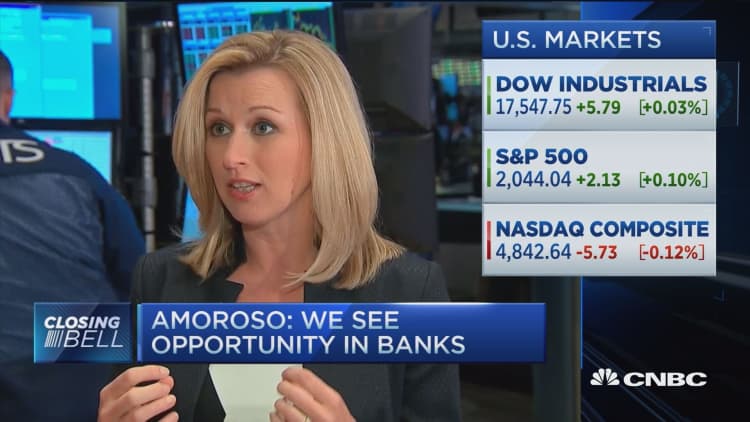 Amoroso: We see opportunity in banks