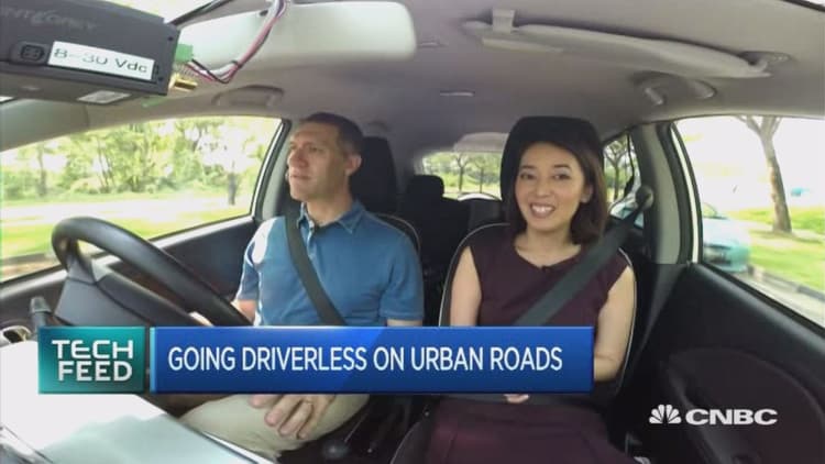 Take a ride in a driverless car in Singapore
