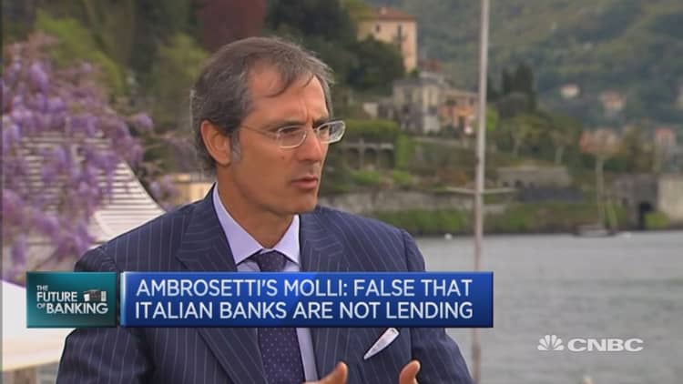 It’s false that Italy’s banks aren’t lending: De Molli
