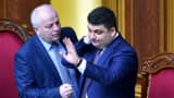 Speaker of Ukrainian Parliament Volodymyr Groysman (R) has been nominated by President Petro Poroshenko's party to head the future cabinet.
