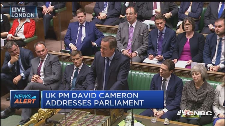 Cameron: Release of tax returns should not extend to all MPs