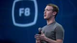Mark Zuckerberg, chief executive officer of Facebook Inc., speaks during the Facebook F8 Developers Conference in San Francisco.
