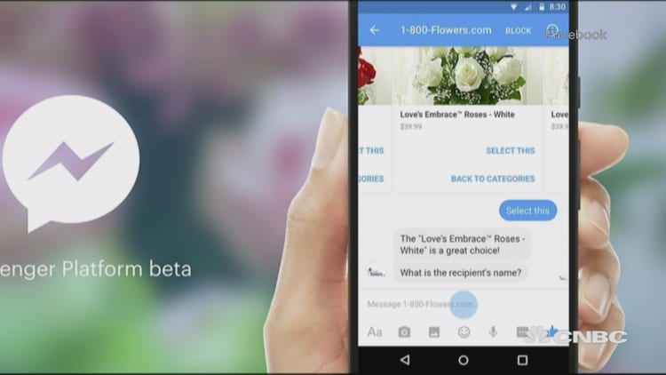 Zuckerberg announces Messenger Platform chatbots