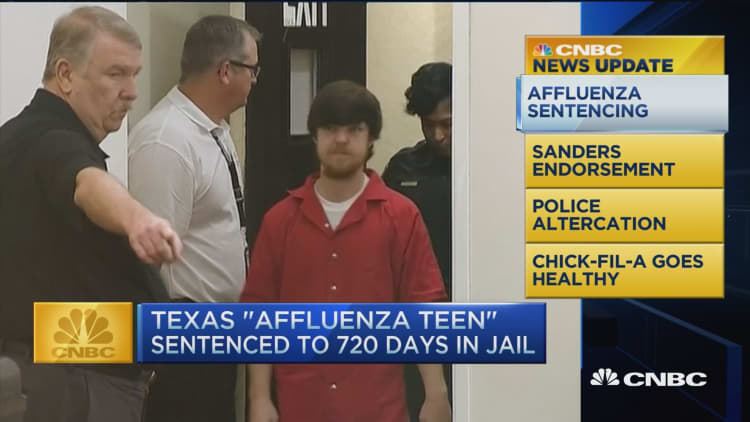 CNBC update: 'Affluenza teen' sentenced
