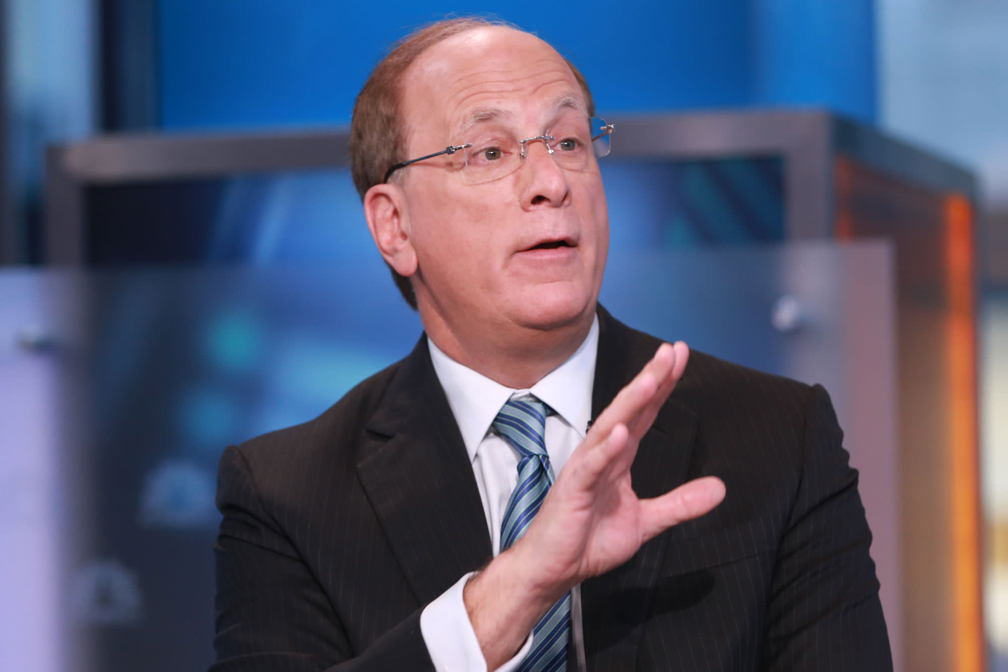 BlackRock CEO Larry Fink says he is “incredibly upbeat” on the stock market