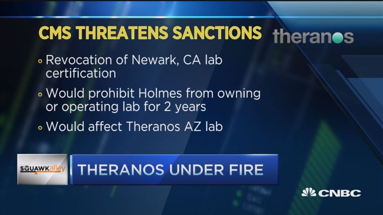 Theranos under fire