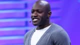 Ime Archibong, director of product partnerships at Facebook, speaks on stage during the Facebook F8 conference in San Francisco, April 12, 2016.