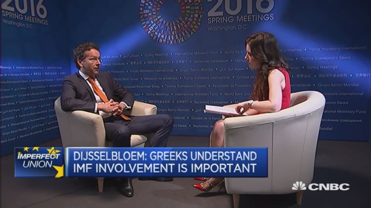 Eurogroup's Dijsselbloem on the Greek debt burden