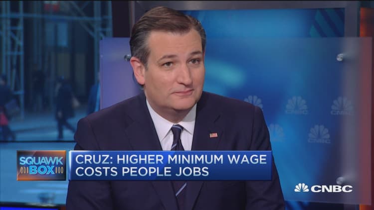 Ted Cruz: Minimum wage hurts most vulnerable 