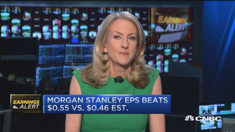 Morgan Stanley beats estimates as profits decline