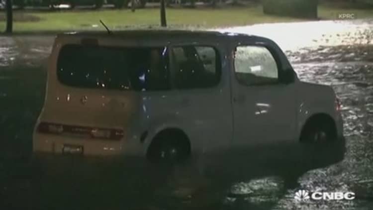 Houston area hit with flash floods