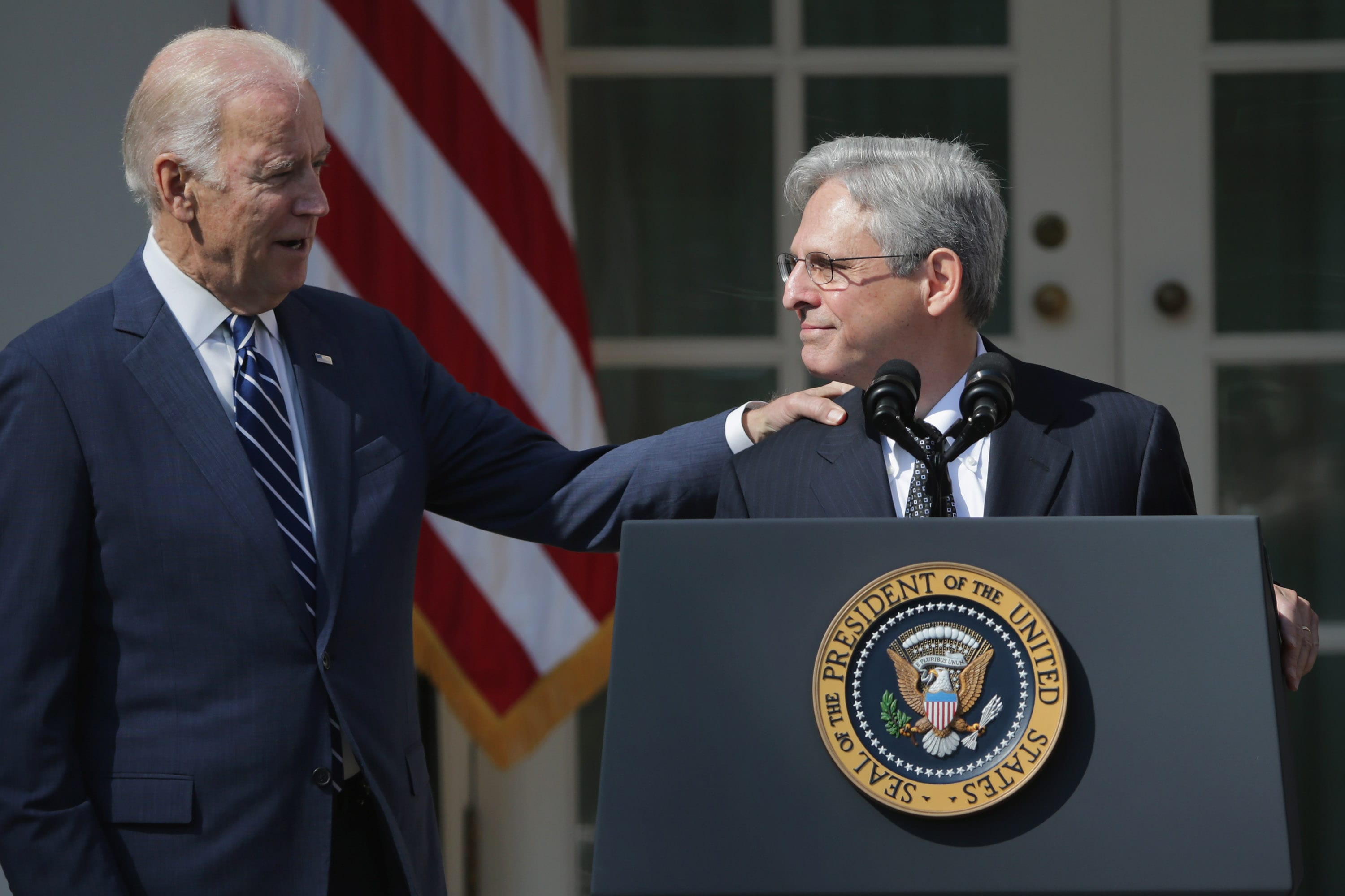 Biden introduces Attorney General Merrick Garland, and pledges independence from DOJ
