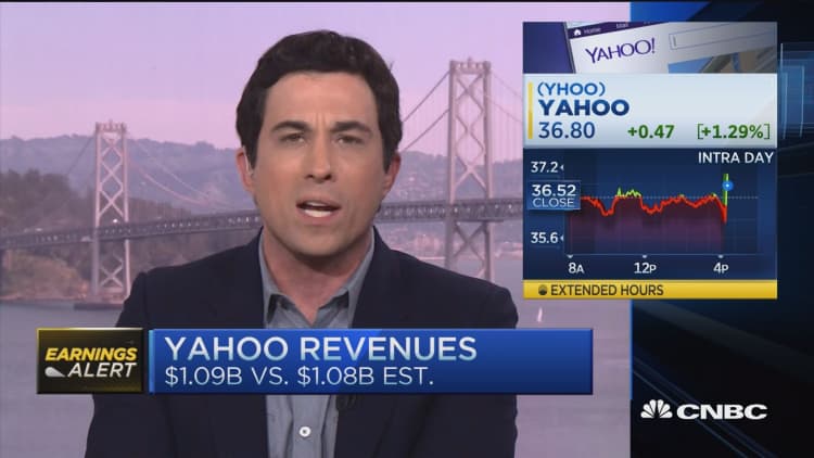 Yahoo's slight earnings beat 