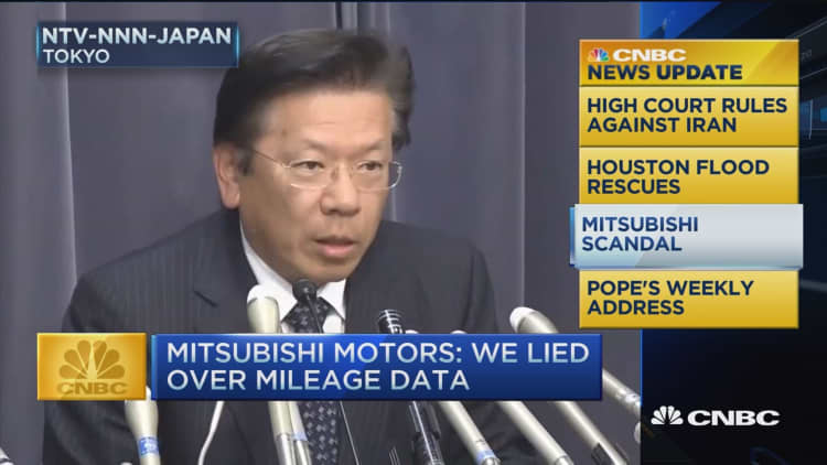 CNBC update: Mitsubishi apology over test data