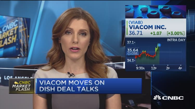 Viacom up nearly 3%