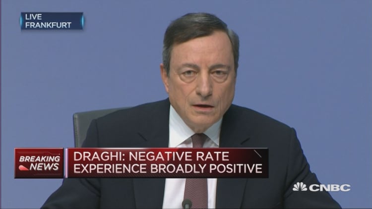 Growth is moderate but steady: ECB's Draghi
