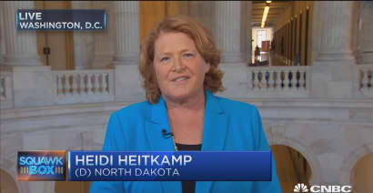 Sen. Heitkamp: ND will come back