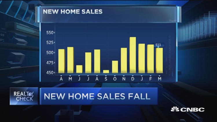 New home sales fall