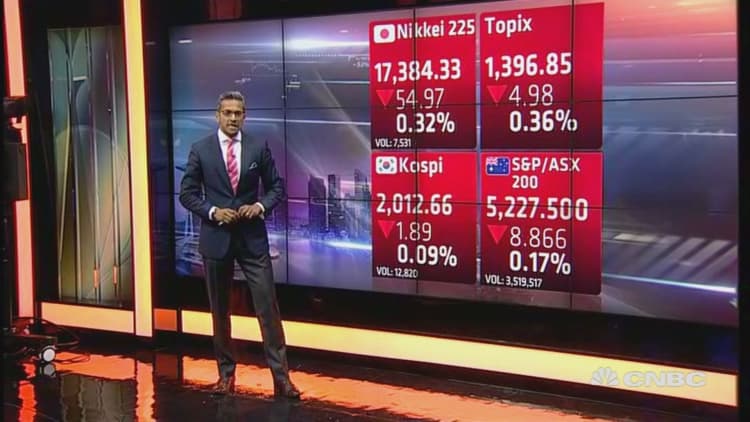 Asia markets open mostly lower