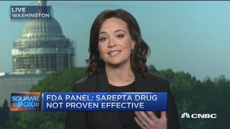 FDA panel rejects Sarepta drug