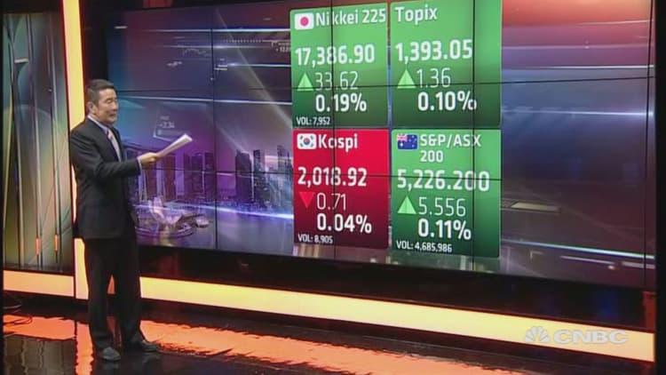 Asian markets open mostly up