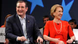 Republican presidential candidate Sen. Ted Cruz (R-TX) and running mate Carly Fiorina