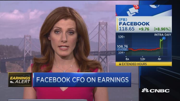 Facebook CFO on earnings
